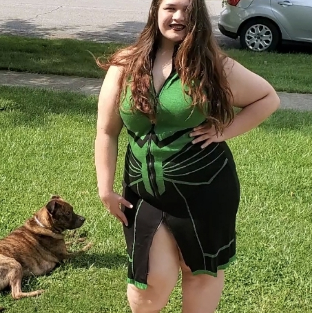 Elhoffer Marvelous Goddess of Death Zipper Sheath Dress 3XL Genuine Rare Retired - Picture 16 of 16
